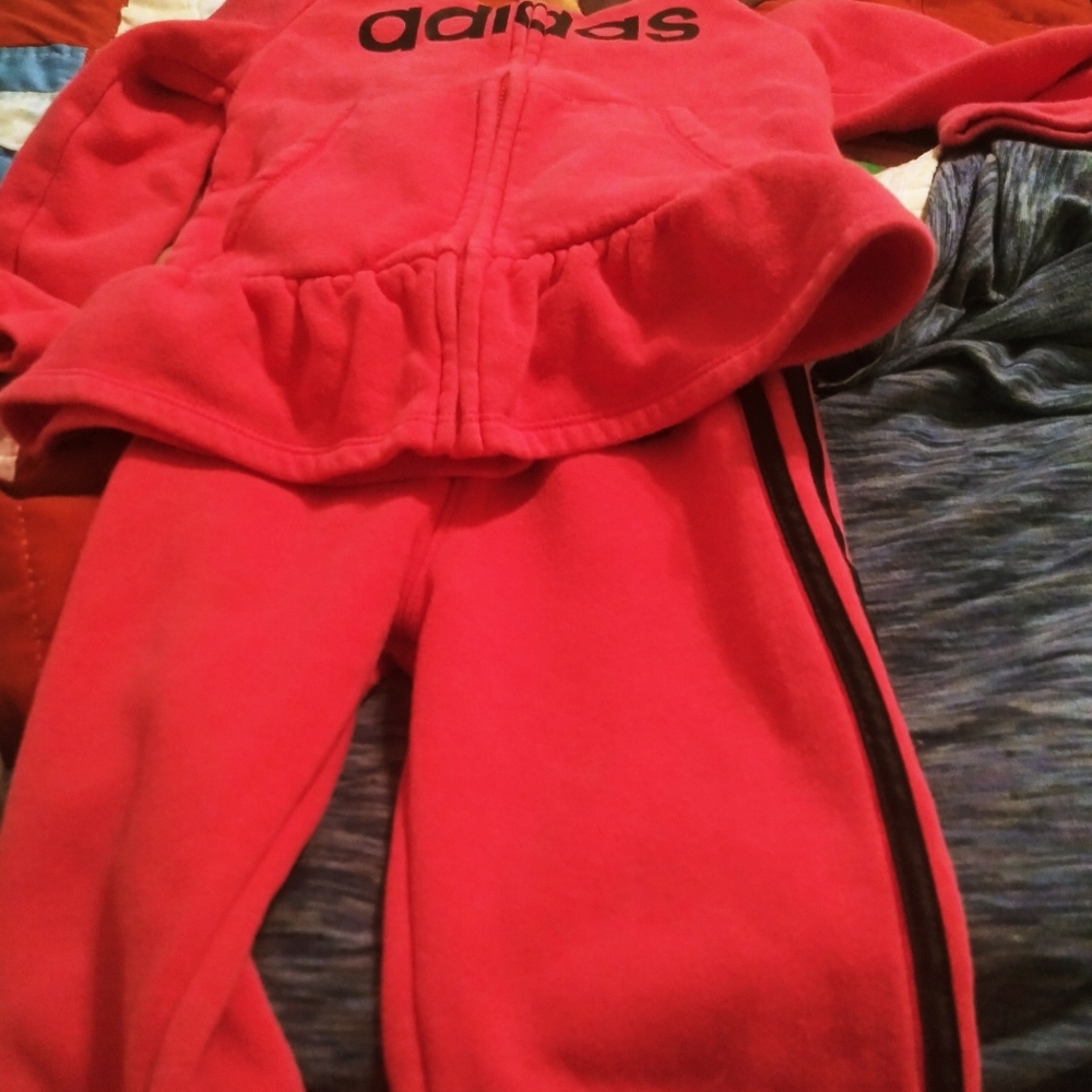 24 month girl adidas pant and jacket set